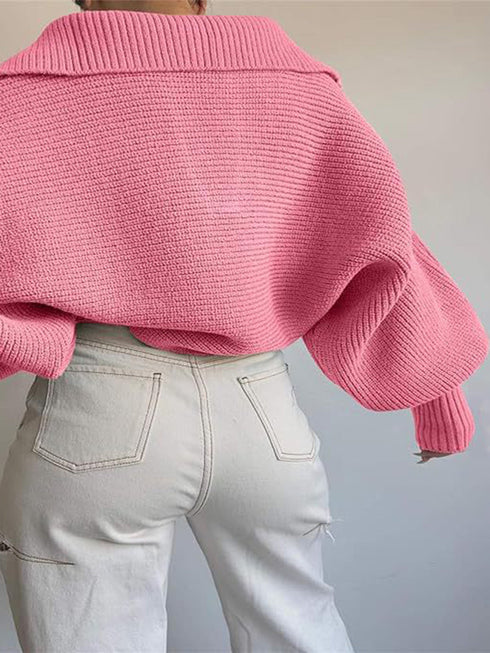 'Fable' Winged Sleeve Sweater - Celes Fashion